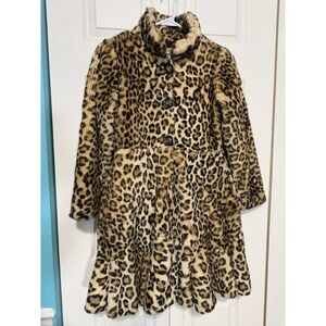 American Widgeon Vintage Leopard Coat Girls Size 12